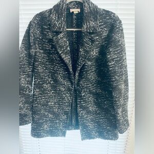LOFT Monochrome Tweed like Jacket